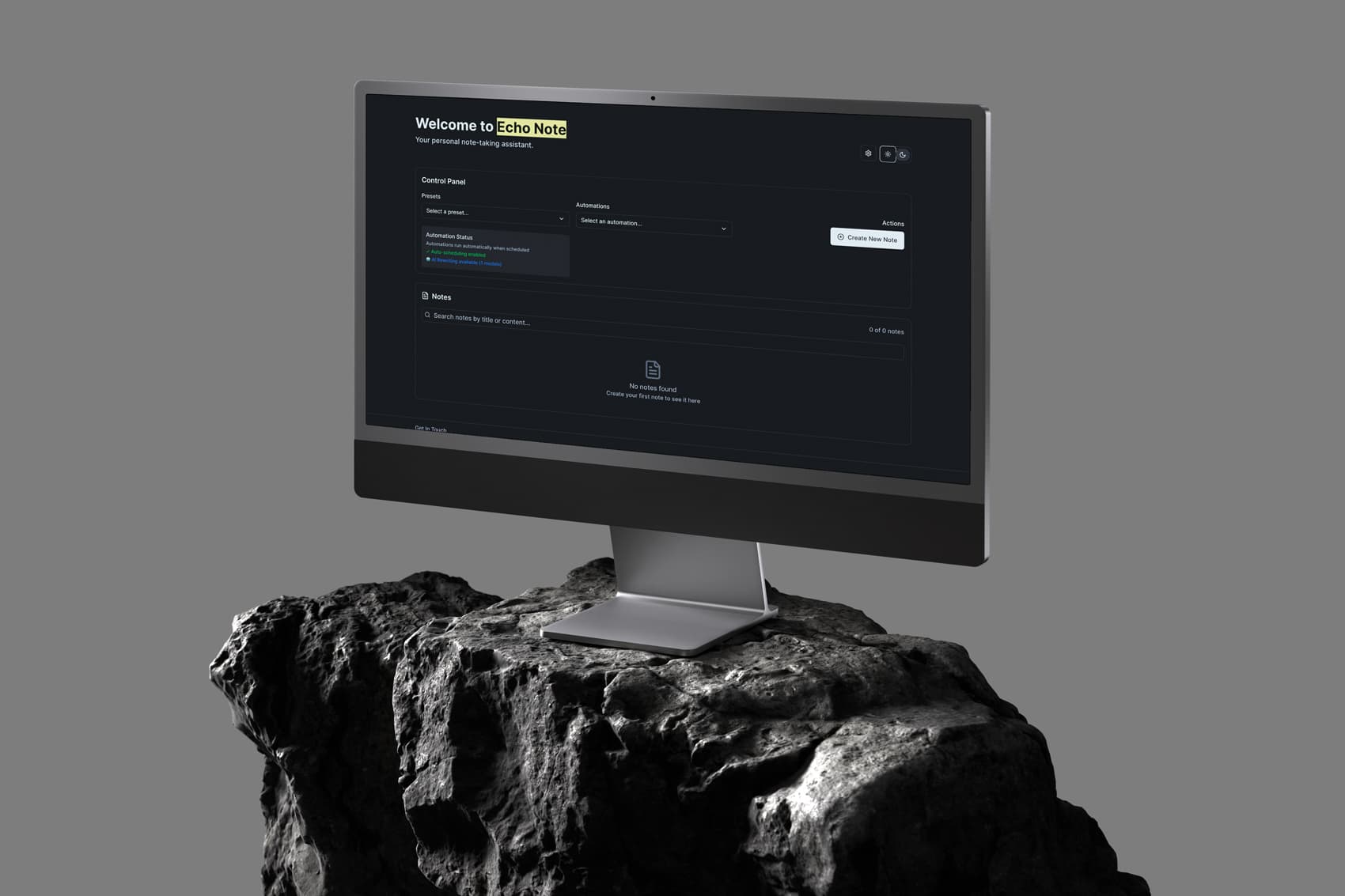 Echonote Desktop Interface