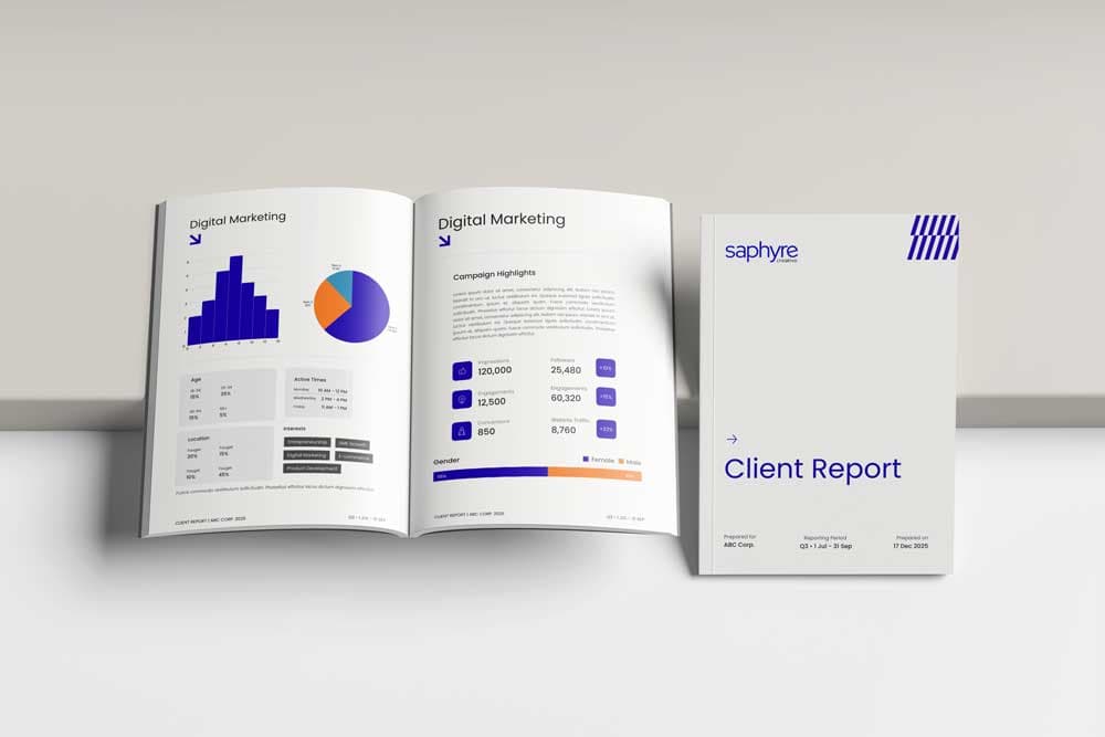 Saphyre Creative Client Report