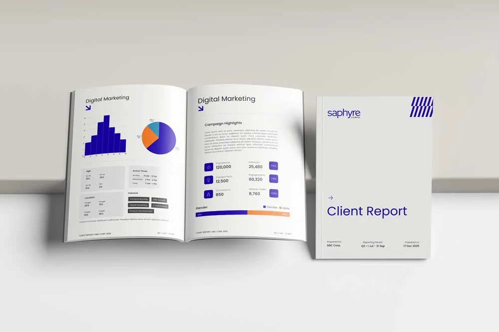 Saphyre Creative Client Report