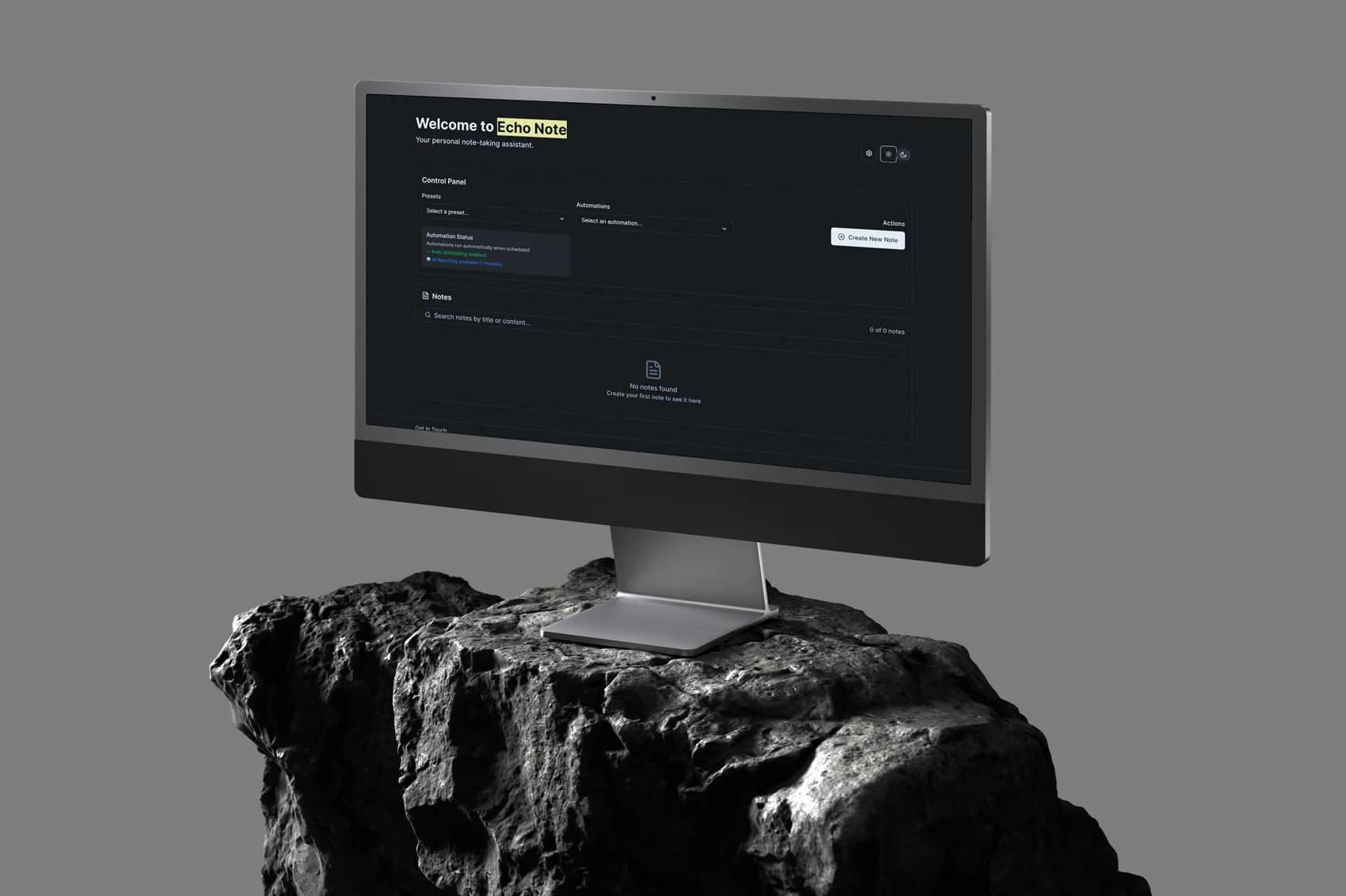 Echonote Desktop Interface
