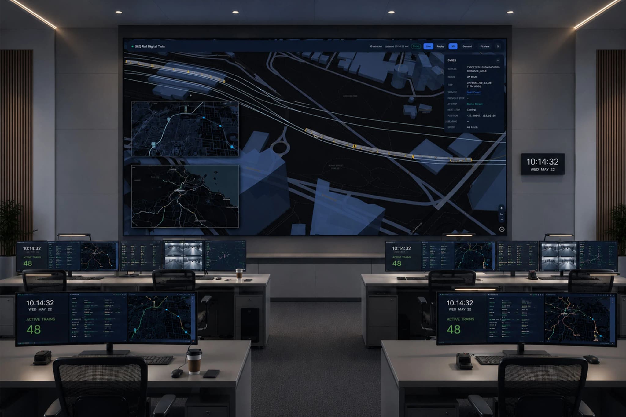 Australia Rail Digital Twin: A Real-Time 2D Visualisation of Australia's Live Rail Network Across ACT, WA, SA, VIC, NSW & QLD